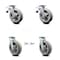Service Caster 8 Inch Thermoplastic Rubber Caster Set with Roller Bearing 2 Brake 2 Swivel Lock SCC-TTL30S820-TPRRF-2-BSL-2 - alternate 1